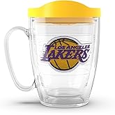 Tervis Classic Tritan 16OZ | NBA® Los Angeles Lakers - Primary | Made in America, BPA/PFAS Free, Double-Wall Vacuum Insulated, Keeps Drinks Hot