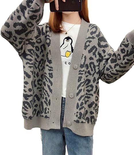 Amazon Youyouok 秋と冬のカーディガンコート レディース カーディガン ニット コート 長袖 ブラウス 上着 きれいめ 着痩せ カジュアル 人気 ゆったり 通勤 通学 ヒョウカーディガン グレー カーディガン ボレロ 通販 Amazon Youyouok 秋と冬のカーディガンコート レディース カーディガン ニット コート 長袖 ブラウス 上着 きれいめ 着痩せ カジュアル 人気 ゆったり 通勤 通学 ヒョウカーディガン グレー カーディガン ボレロ 通販