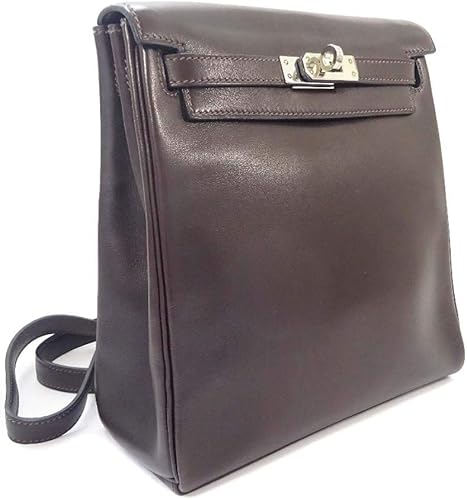Amazon エルメス Hermes ケリー アドpm E刻印 リュック デイパック ダークブラウン レディース ボックスカーフ 中古 リュック バックパック