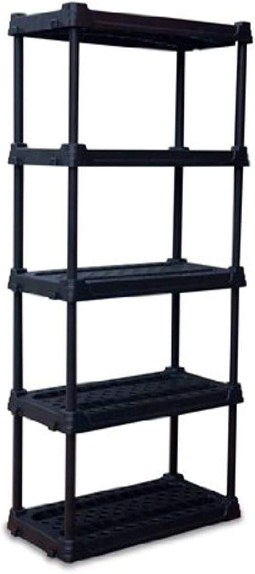 Super Box 18" Plastic 5Tier Shelf Storage Shelving Kitchen & Dining