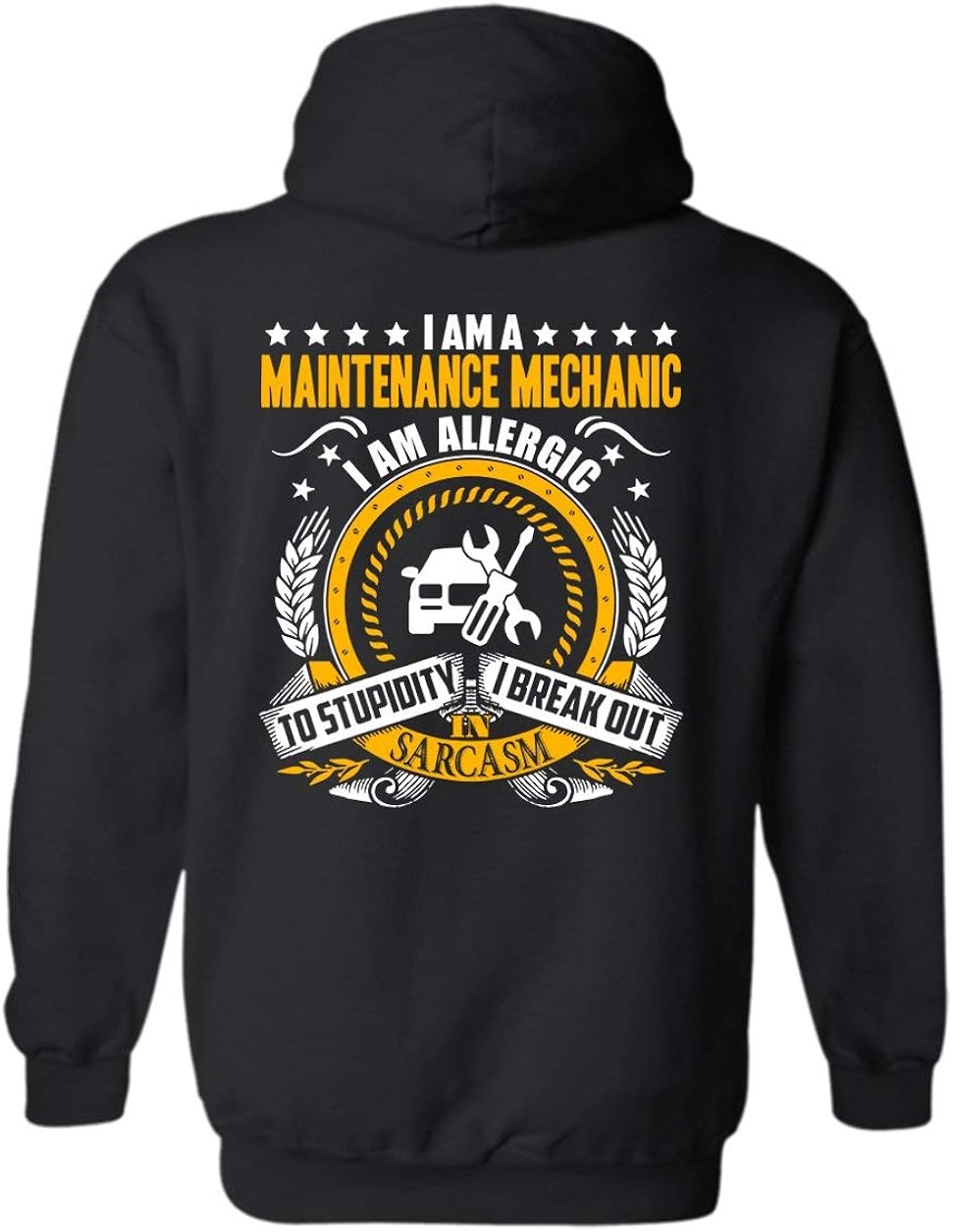 Maintenance Mechanic Hoodie, Long Sleeve Hoodie, Clothes Amazon.ca