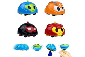 QINGQIU 4 Pack Spinning Top Gyro Car Toys for Kids Boys Girls Christmas Stocking Stuffers Gifts