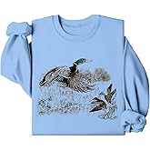 Duck Sweatshirt Flying Mallards Sweatshirt Mallard Duck Sweater Women