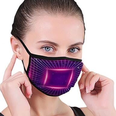 Half Face Mouth Masks For Boys And Girls 80s Retro Sci Fi Background Protective Masks At Amazon Women S Clothing Store