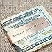 O.RIYA Daddy Father's Day Gift Stainless Steel Rose Gold Money Clip , Always Your Little Girl , Gift for Daddy