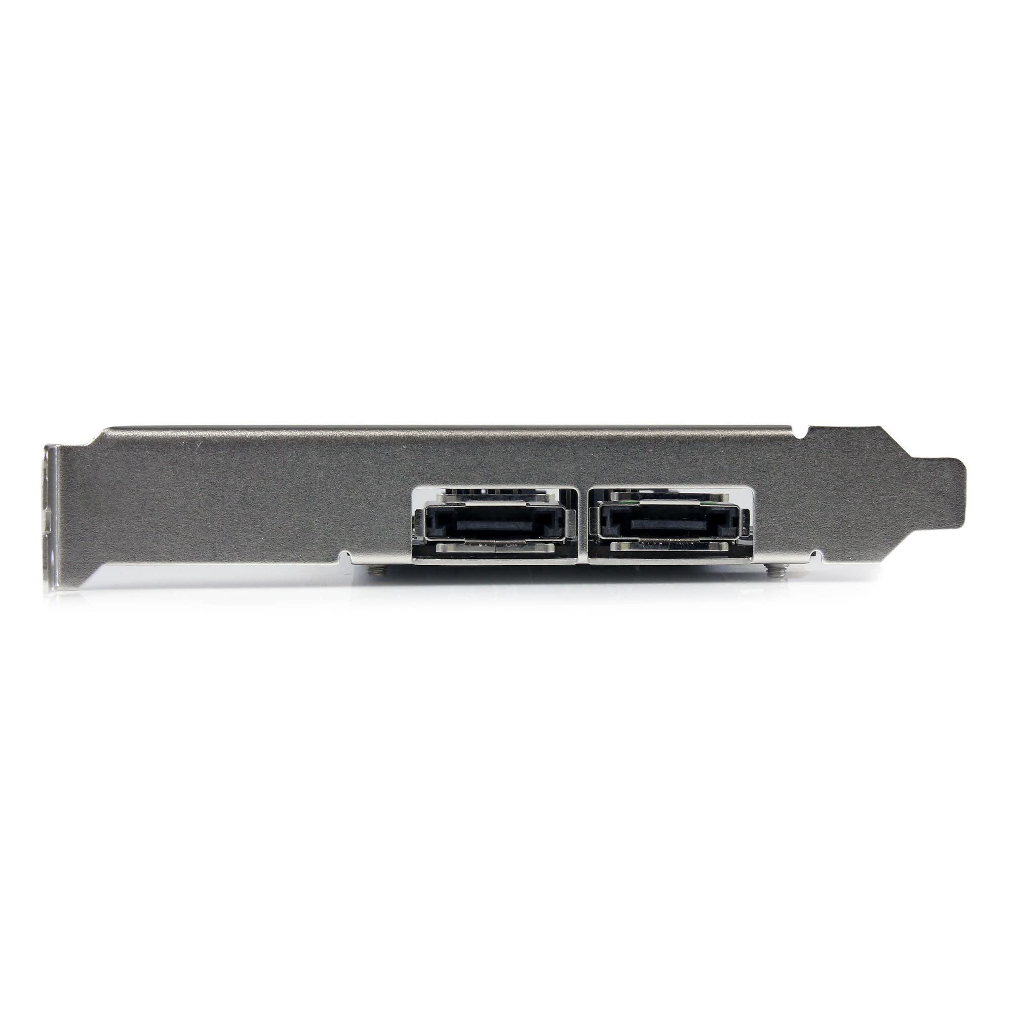 StarTech.com Tarjeta Controladora eSATA PCI Express SATA 6 Gbps de 2 Puertos - Tarjeta PCIe SATA III de Doble Puerto - 2 Int/2 Ext - SATA III 6Gbps (PEXESAT322I) StarTech.com Tarjeta Controladora eSATA PCI Express SATA 6 Gbps de 2 Puertos - Tarjeta PCIe SATA III de Doble Puerto - 2 Int/2 Ext - SATA III 6Gbps (PEXESAT322I)