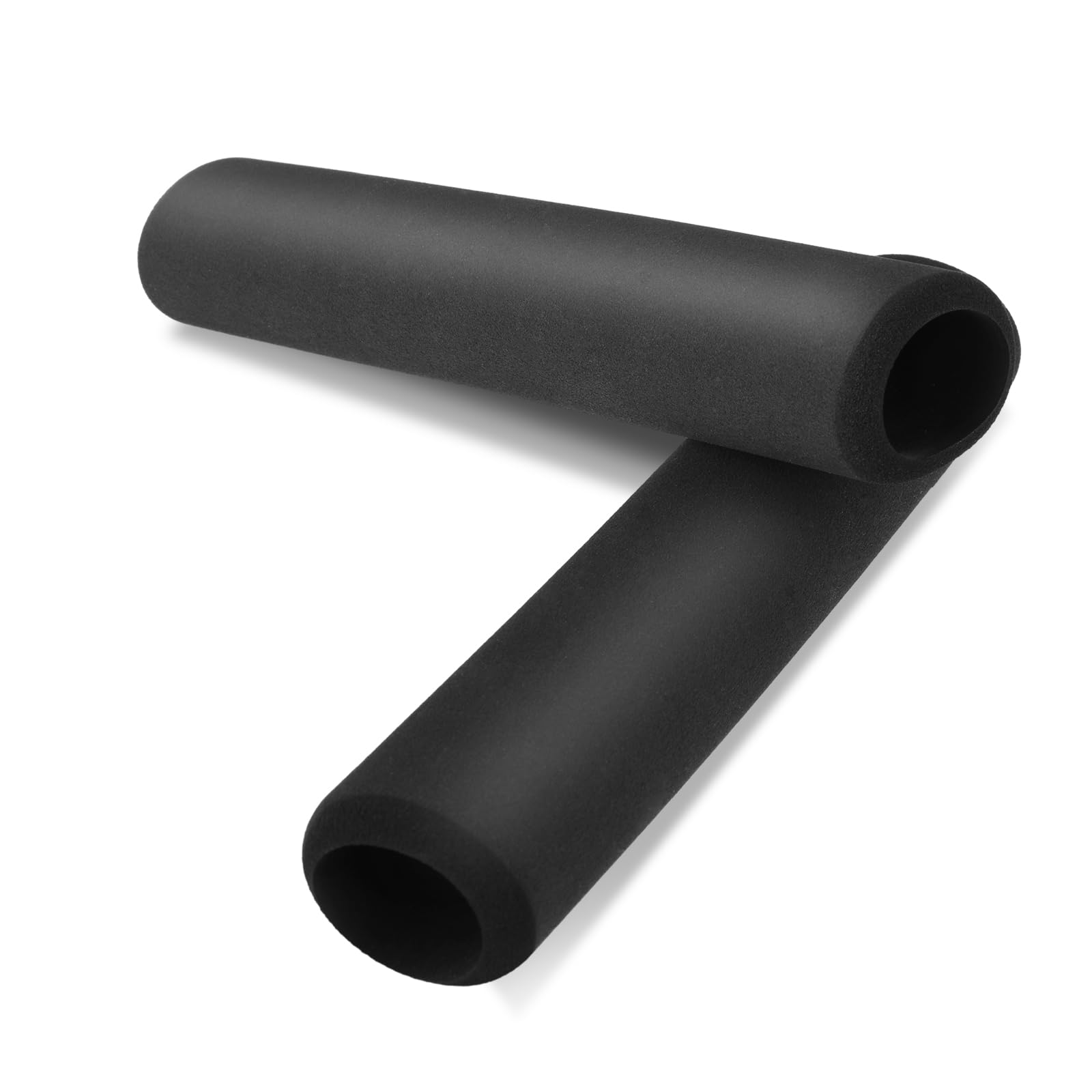 Prasacco 1 Pair Foam Tubing Grips, Comfortable Foam Tubing for Handle Grip Support Durable Foam Handle Cover Pipe Insulation Foam Tube for Fitness, Home, Lawn, Bicycle Handle (7.1inch Long)