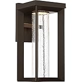 THE GREAT OUTDOORS 72791-143-L Shore Pointe Outdoor LED Wall Mount, 1-Light, 8 Total Watts, 7-in H x 16-in W, Oil Rubbed Bron