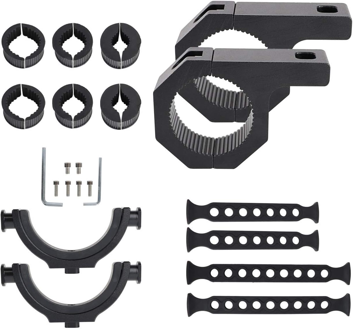 AUFER Universal Multifunctional Vehicle Mount Roll Bar Gun Rack Holder Water Drink Cup Holder Fit For Jeep Wrangler UTV Polaris RZR Ranger Can-Am Kawasaki roll bar tool mount: Automotive