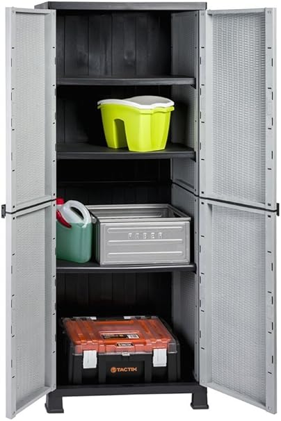 Lot De 2 Armoire En Plastique Avec Pieds En Rotin Design Chaque Armoire Verrouillable Avec 3 Lot De 2 Armoire En Plastique Avec Pieds En Rotin Design Chaque Armoire Verrouillable Avec 3