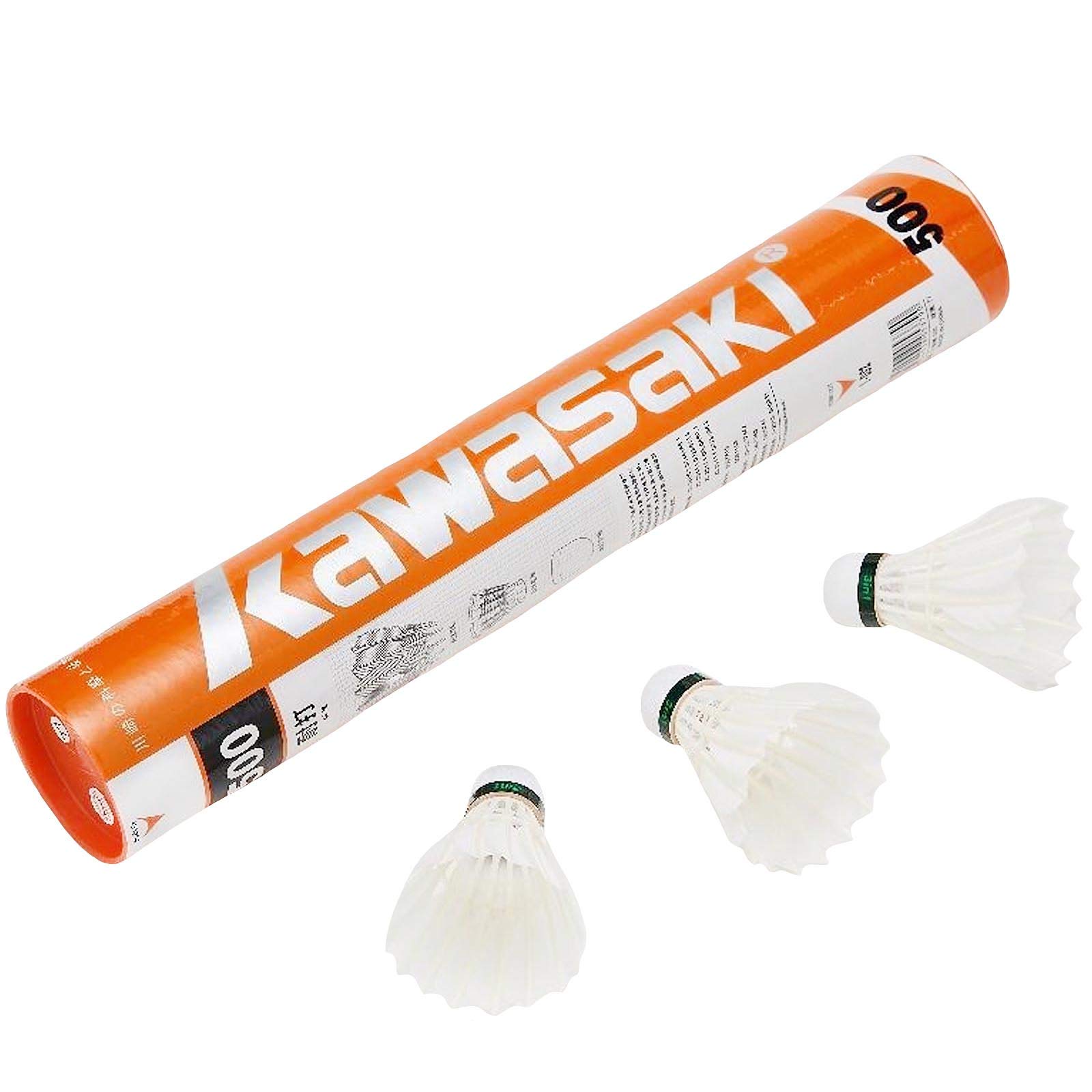 Kawasaki King Kong 500 3 In 1 Durable Badminton Training Shuttlecocks 12 Pack