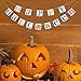 Vintage Happy Halloween Banner Bunting with Pumpkin Sign - Halloween Theme Party Decorations Supplies ,Home Decor Hanging Photo Props