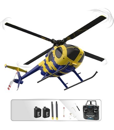 SPEEDY BEE C186 Helicóptero RC 4CH – Sin Alerones, Giroscopio 6 Ejes, Batería Modular Y Vuelo Estable Con Altura Fija