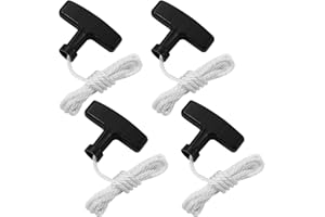 4-Pack Pull Cord 3.9 ft with Recoil Starter Handle, 4.0mm Pull Start Rope Fit for Honda GX160 GX200 GX240 GX270 GX340 GX390, 