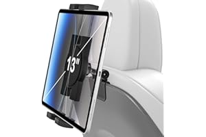 Woleyi Tesla Tablet Headrest Holder - Universal Mount for iPad Pro, Air, Mini, iPhone, Galaxy Tabs, Z Fold, Fire HD, Switch, 