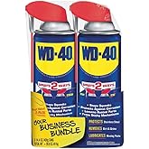WD-40 Original Formula, Multi-Use Product with Smart Straw Sprays 2 Ways, 14.4 OZ [2-Pack]