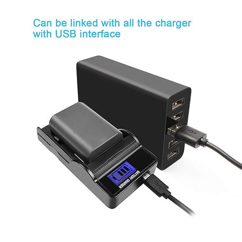 TURPOW Pack 1700mAh NB-2L NB-2LH Battery Charger Compatible with