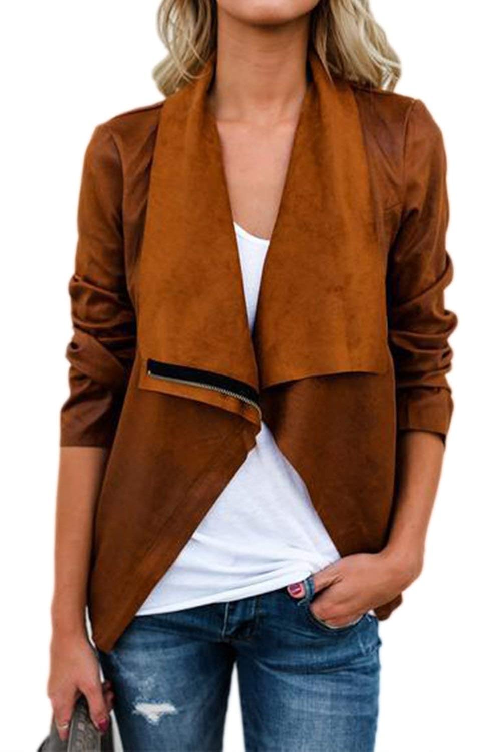 giacca camoscio donna