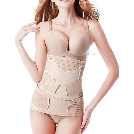 ASBYFR 3 in 1 Postpartale Unterstützung Recovery Bauch Taille Becken Gürtel-Taille Schlankheits-Gürtel