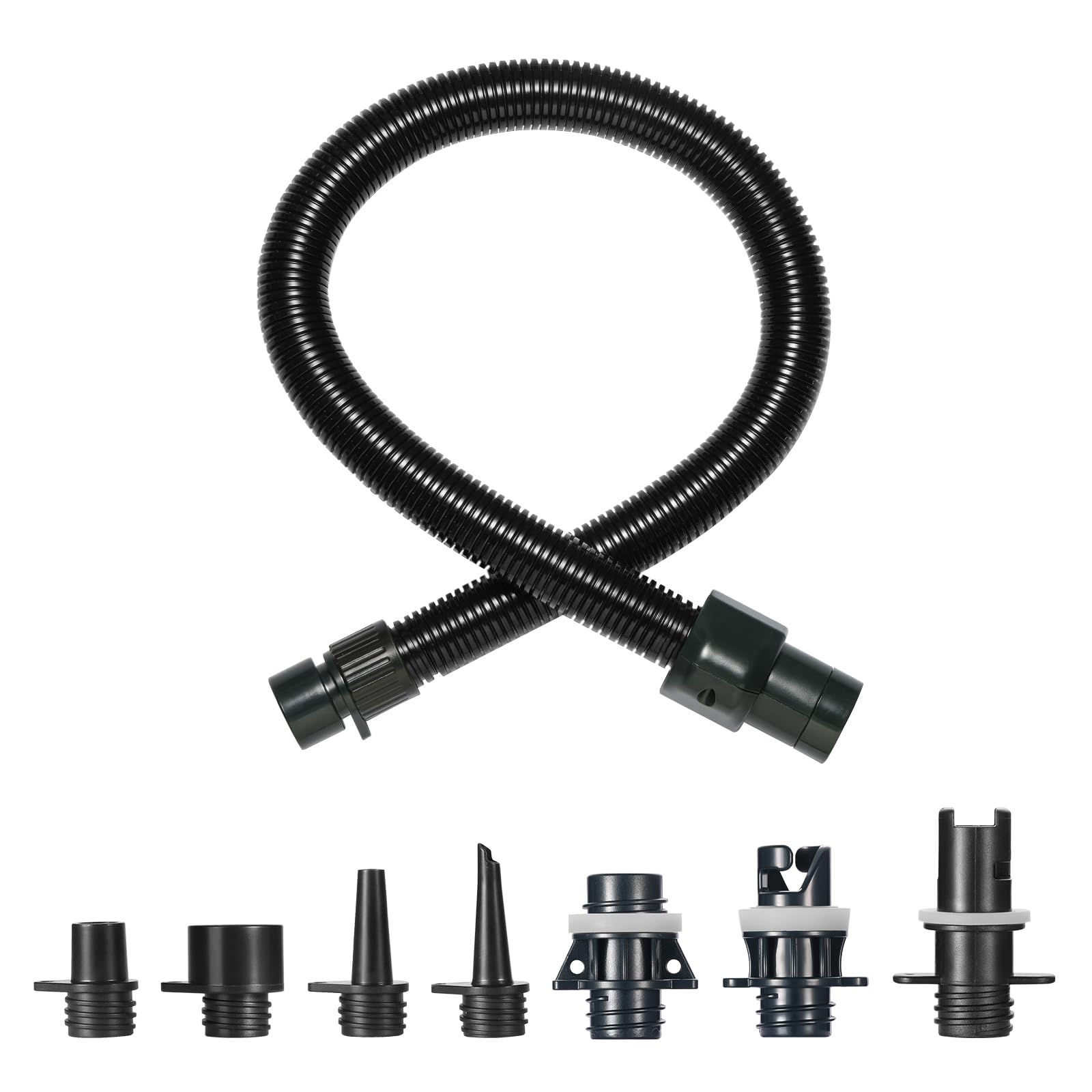 Photo 1 of Swonder Paddle Board Pump Adapter Set, 3.3 FT Air Hose with 7 Nozzles Fit for Inflatable Paddleboard, Boat, Tent, Kayak, Compatible with All Swonder Electric Air Pumps