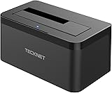 TeckNet USB 3.0 Hard Drives Docking Station With Highly Durable ABS Plastic for 2.5 Inch & 3.5 Inch SATA HDD (SATA I / II / III) Support 8TB & UASP, Including USB 3.0 Cable and External Power Supply, Tool-Free