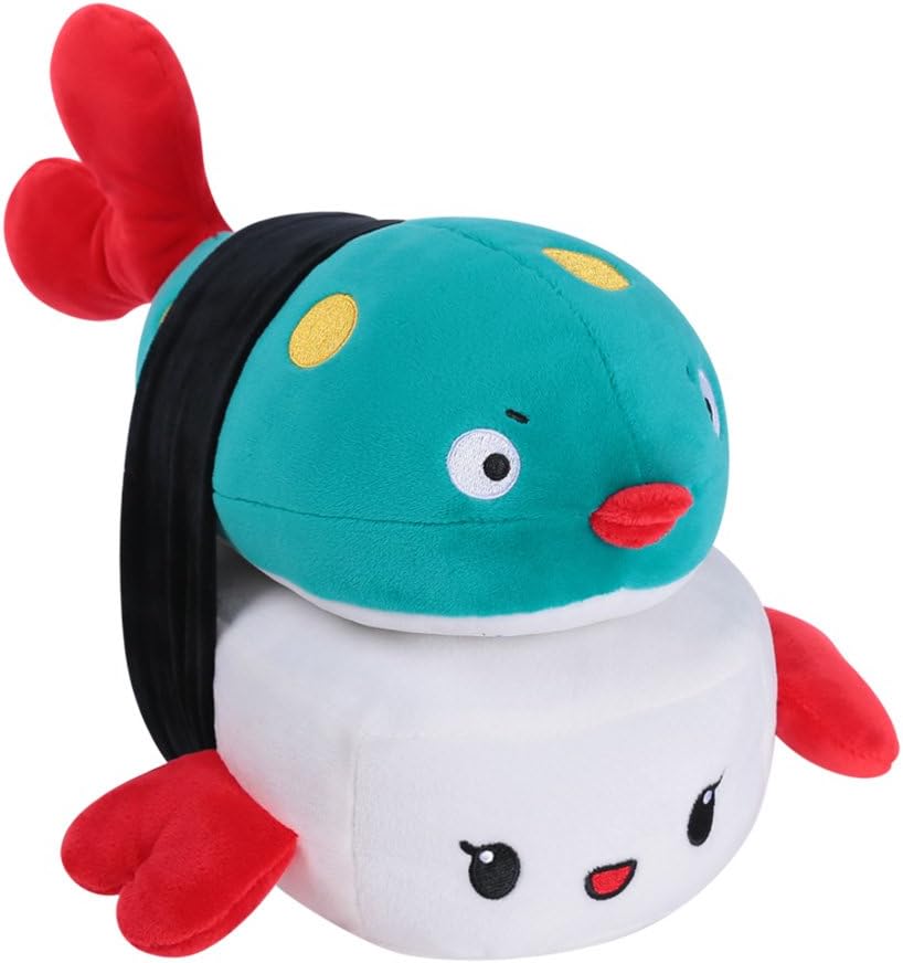 Choba Food Plush Cushion Pillow 20cm(8.0") Blowfish Medium Green