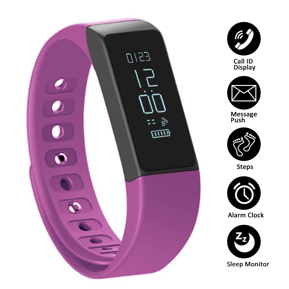 Pulsera de actividad y sueño inalámbrica Shonco Muñequeras Monitor de Actividad Smart