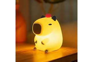 Capybara Night Light – Cute Capybara Lamp for Home Décor, Warm LED Light for Bedroom, Living Room, or Office – Gift Perfect f
