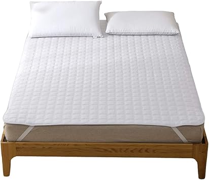 Amazon 敷きパッド 綿100 ホワイト クイーン ベッドパッド 敷きパッド オンライン通販