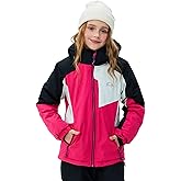 SMONTY Kids Winter Ski Jacket Boys Girls Waterproof Windproof Snowboard Warm Snow Outdoor Hooded Coat