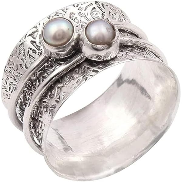 Anillo Abierto De Plumas De Hoja Retro Para Hombr, Punk