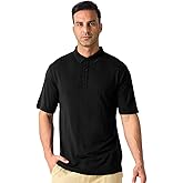 Merino Protect 100% Merino Wool Polo Shirts Mens Anti-Odor Short Sleeve Moisture Wicking Base Layer for Travel