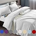 SONORO KATE Queen Sheet Set - Super Soft 1700 Thread Count Microfiber, 16" Deep Pocket, 4-Piece, Denim Blue