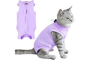 Cat Surgery Recovery Suit for Abdominal Wounds or Skin Diseases, Kitten Onesies After Surgery Wear Anti-Biting Licking, Breat