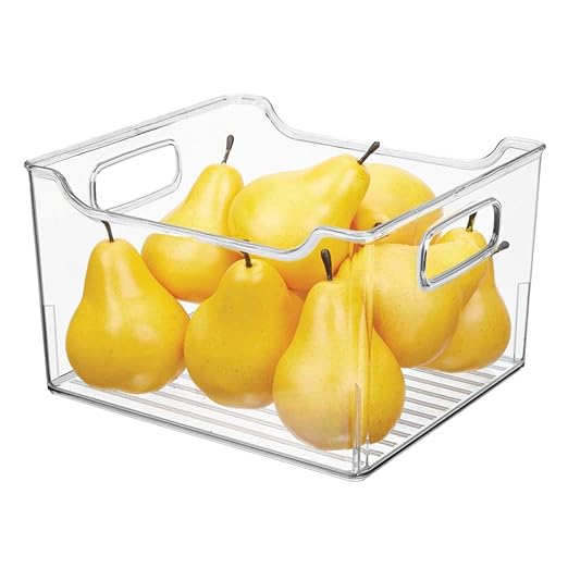 mDesign Caja para nevera con asas – Organizador de frigorífico ...