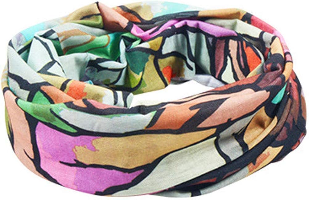 2Pcs Elastic Printed Bandanas Unisex Multifunctional Classic Cloth Tube