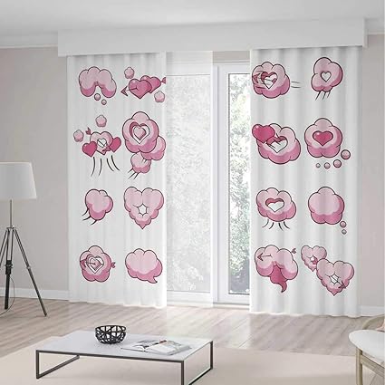 Amazon Com Yoliyana Window Curtains Girls Living Room Bedroom
