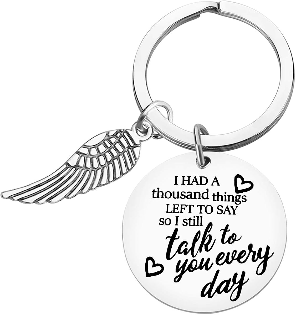 Memorial Keychain Sympathy Gift Loss of Loved One Keychain
