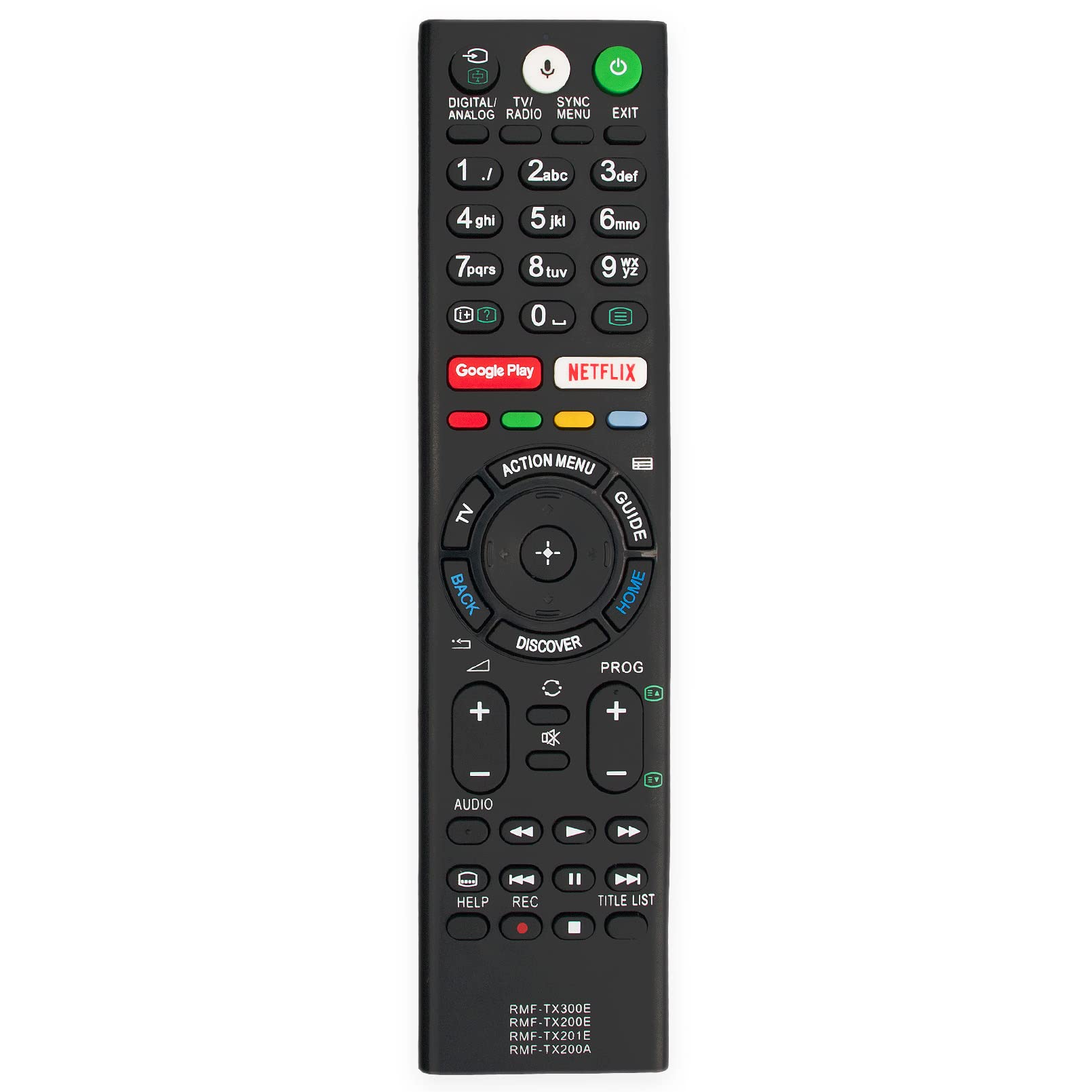 RMF-TX300E RMF-TX201E RMF-TX200E RMF-TX200A Voice Replacement Remote Control Fit for Sony Smart TV KD-49XE8099 KD-49XE8396 KD-49XE9005 KD-55A1 KD-55SD8505 KD-55XD8005 KD-55XD8505 KD-55XD8577