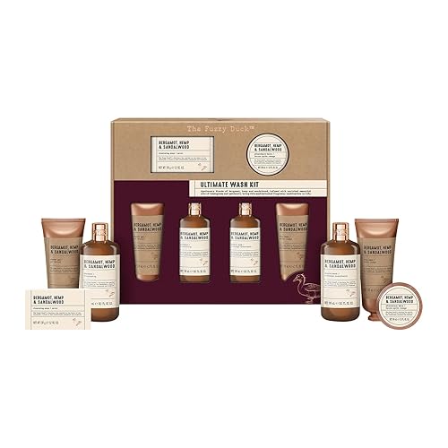Baylis & Harding The Fuzzy Duck Bergamot, Hemp & Sandalwood Men's Ultimate Wash Kit Gift Set (Pack of 1) - Vegan Friendly