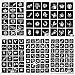 Xmasir 136pcs Airbrush Glitter Tattoo kit for Men/Women,Henna Temporary Tattoo Stencil Semi permanent for Body Art