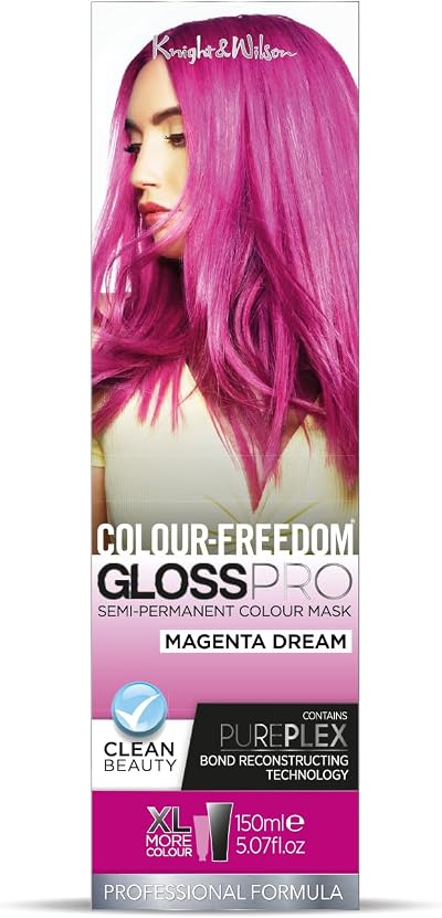 Knight & Wilson Colour Freedom Gloss Pro Magenta 150ml Semi-Permanent