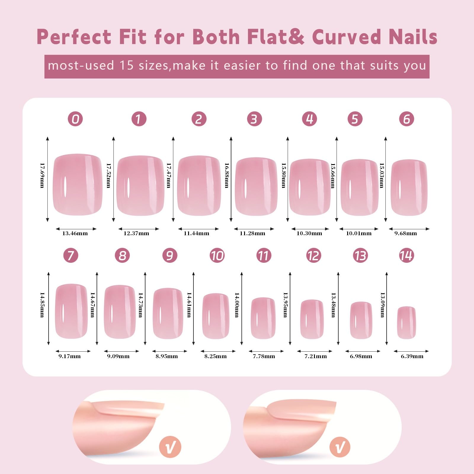 150 Pcs Black French Tip Press on Nails Short Square Fake Nails 3 IN 1 Soft Gel Tip Nails 15 Size Full Cover False Nails X-Coat Nail Tips Kit Short Coffin Acrylic Stick Glue on Nails for Women - Image 3