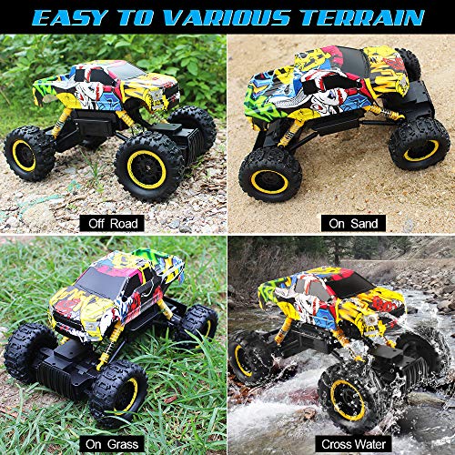 image for RC Cars,Tomons 1/12 Remote Control Car 4WD with 2 Rechargeable Batteri