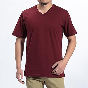 camiseta color vino hombre