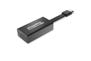 Plugable USB C to VGA Adapter, Thunderbolt 3 to VGA Adapter Compatible with MacBook Pro, Windows, Chromebooks, 2018 iPad Pro,
