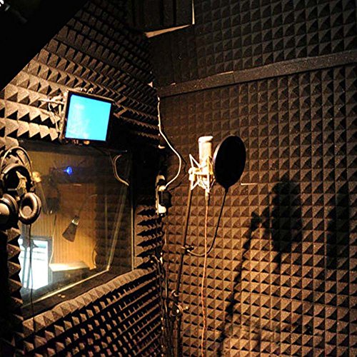 MSOO Acoustic Foam Panel Sound Stop Absorption Sponge Studio KTV Soundproof (Red) - Thumbnail 3