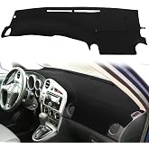 Yiz Dash Cover Mat Custom Fit for Toyota Matrix Pontiac Vibe (Black) J235 | with Headlight Sensor, Dashboard Cover Pad Cap Carpet Protector