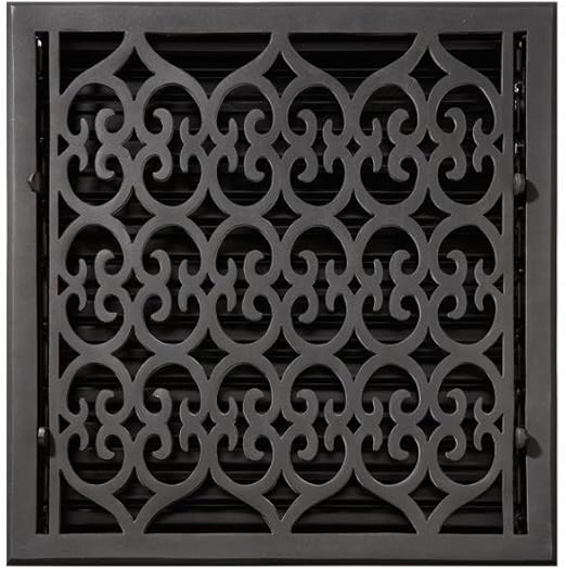 Naiture 14 X 14 Oversized Smooth Cast Iron Floor Register Old