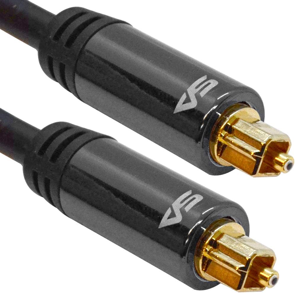 Premium Optical Cord For Gaming Systems And Hd Audio Seismic Audio 6 Foot Optical Digital Audio
